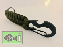 Load image into Gallery viewer, Paracord Carabiner/Keyring &amp; Bottle opener - FiSH i 