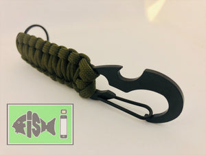 Paracord Carabiner/Keyring & Bottle opener - FiSH i 