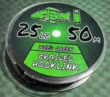 Load image into Gallery viewer, 25LB Braided Hooklink Camo Green - FiSH i UK