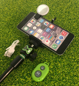 Phone Holder With Remote And Clip On Led Light. - FiSH i 