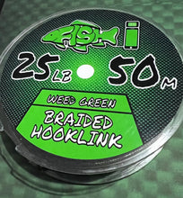Load image into Gallery viewer, 25LB Braided Hooklink Camo Green - FiSH i UK