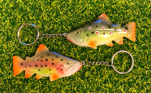 Trout keyring’s.  Rainbow & Brown Trout! - FiSH i 