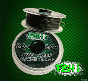 20lb Semi Stiff Coated Braid. 20m - FiSH i 
