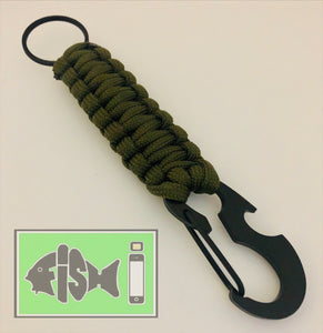 Paracord Carabiner/Keyring & Bottle opener - FiSH i 