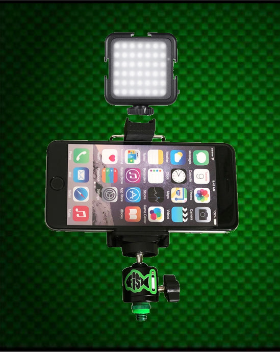 42 Led Light With Cold Shoe Phone Holder. - FiSH i 