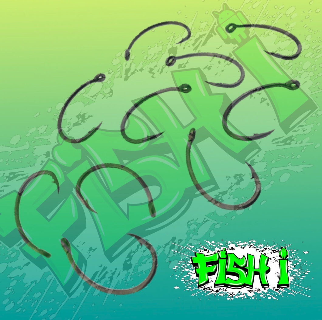 Crank Style Carp Hooks Size 6 - FiSH i 