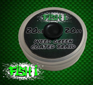 20lb Semi Stiff Coated Braid. 20m - FiSH i 